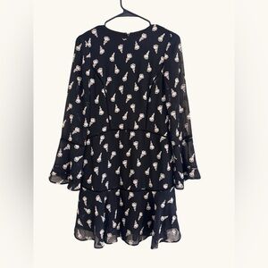 Reiss Black and White Patterned Dress, Size 2